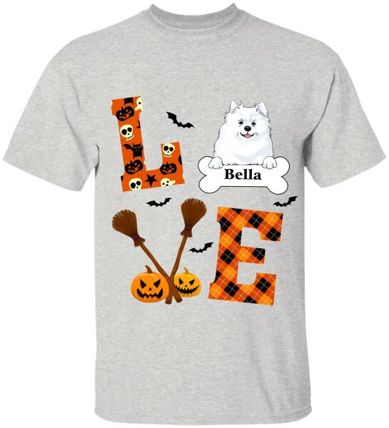 Love Dog Halloween Style - Personalized T-shirt