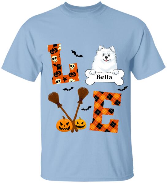 Love Dog Halloween Style - Personalized T-shirt