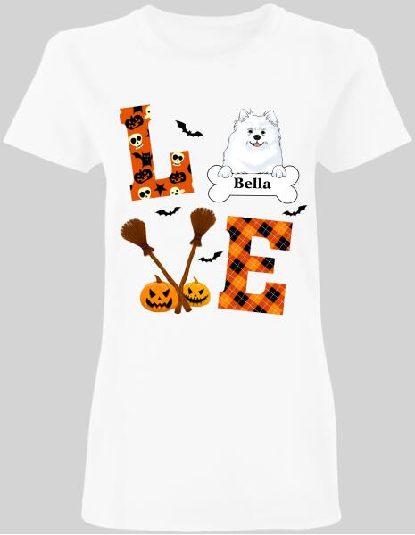 Love Dog Halloween Style - Personalized T-shirt