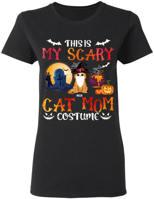 This Is My Scary Cat Mom Halloween - Personalized T-shirt