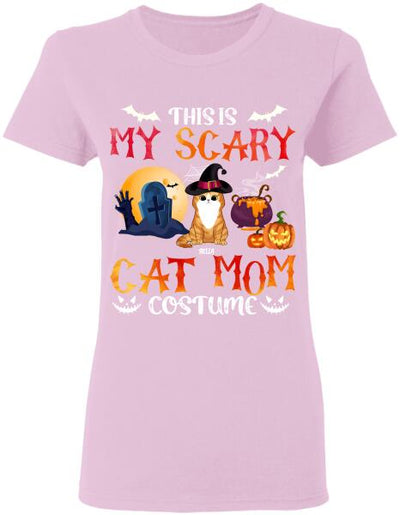 This Is My Scary Cat Mom Halloween - Personalized T-shirt