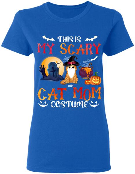 This Is My Scary Cat Mom Halloween - Personalized T-shirt