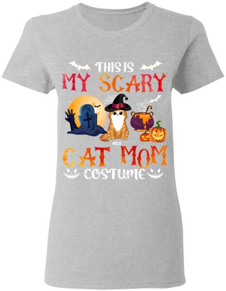 This Is My Scary Cat Mom Halloween - Personalized T-shirt