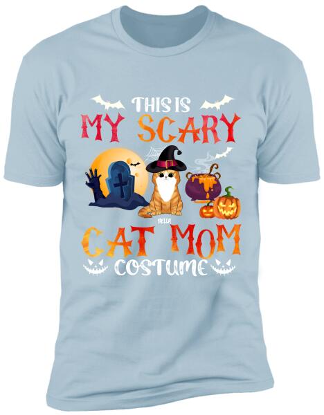 This Is My Scary Cat Mom Halloween - Personalized T-shirt