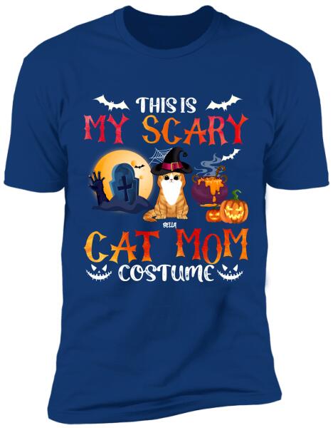 This Is My Scary Cat Mom Halloween - Personalized T-shirt
