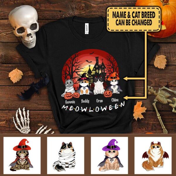 Meowloween - Personalized T-shirt