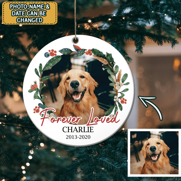 Forever Loved - Personalized Circle Ornament