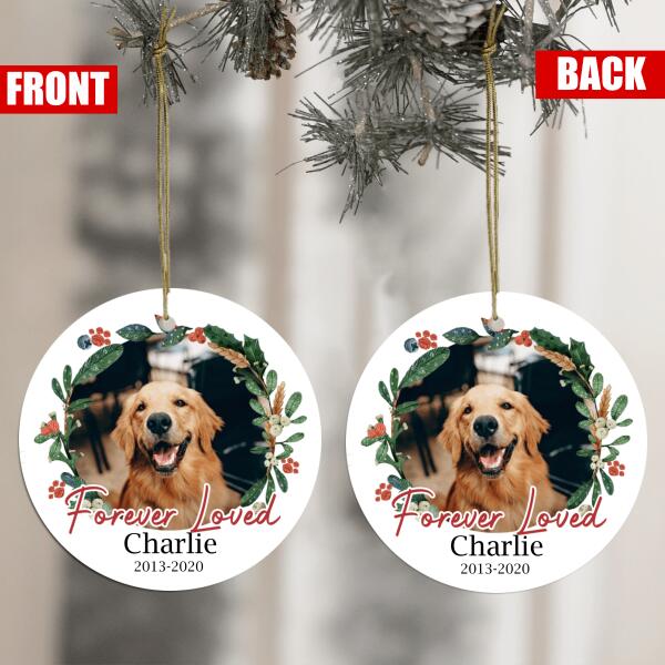 Forever Loved - Personalized Circle Ornament