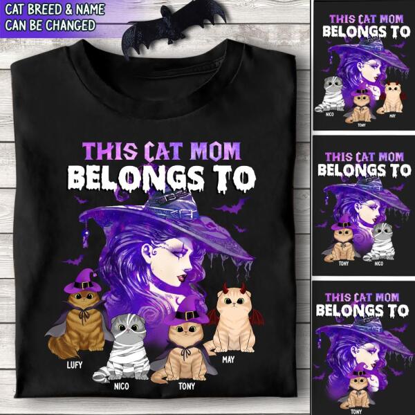 This Dog Mom Belongs To - Personalized T-shirt