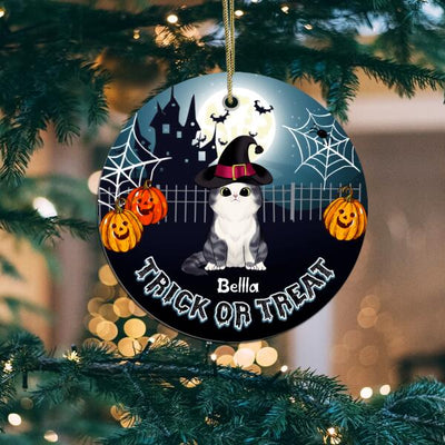 Trick Or Treat - Personalized Round Ornament