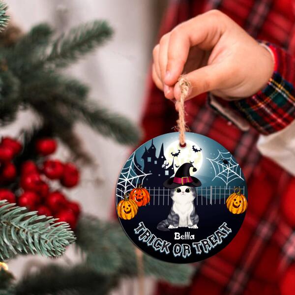 Trick Or Treat - Personalized Round Ornament