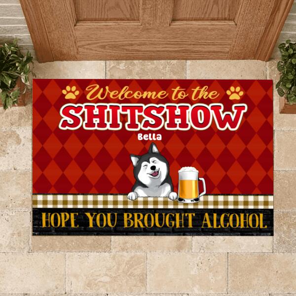 Welcome To The Shitshow, Gift Idea For Dog Lovers - Personalized Doormat