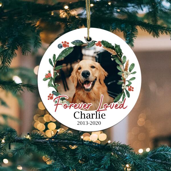 Forever Loved - Personalized Circle Ornament