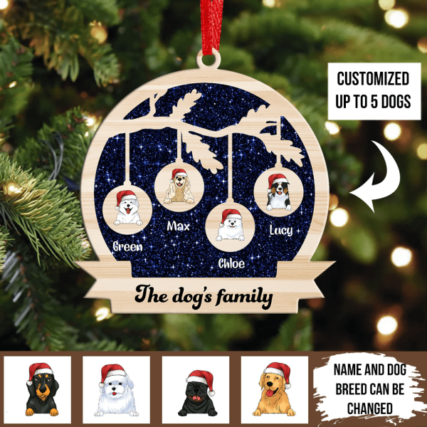 Snowball Custom Dog Christmas, Unique Gift Idea For Dog Lovers - Personalized Wooden Ornament