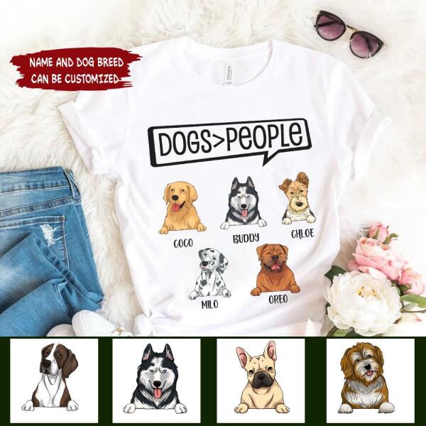 Personalized Dogs>People - T-Shirt