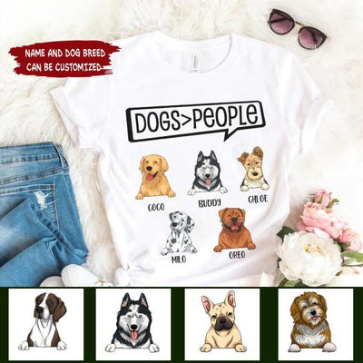Personalized Dogs>People - T-Shirt