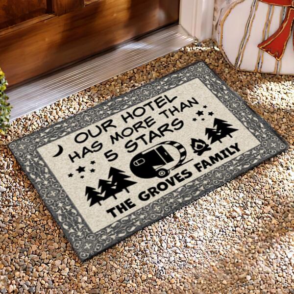 Our Hotel Has More Than 5 Stars- Personalized Doormat