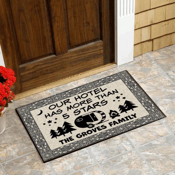 Our Hotel Has More Than 5 Stars- Personalized Doormat