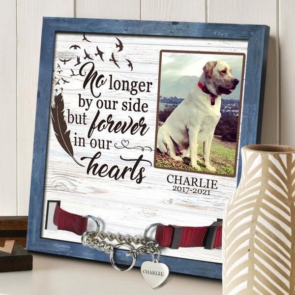 No Longer By Our Side, But Forever In Our Hearts - Pet Memorial Sign