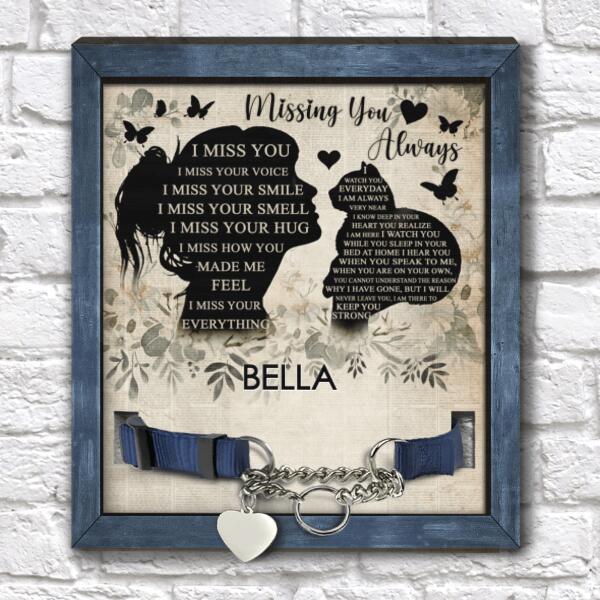 Missing You Always, Personalized Pet Memorial Sign, Gifts For Pet Loss