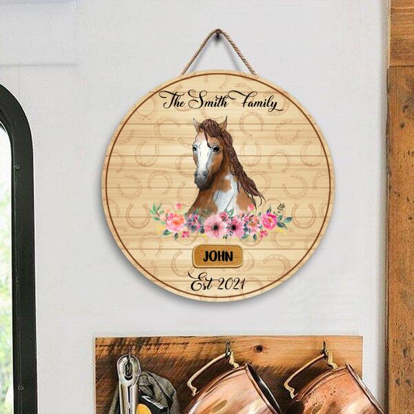 Horse Name Sign, Personalized Door Sign