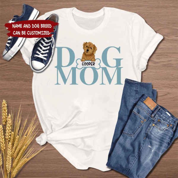 Personalized Dog Mom, Dog Dad T-Shirt