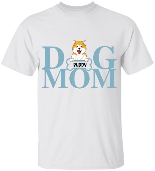 Personalized Dog Mom, Dog Dad T-Shirt