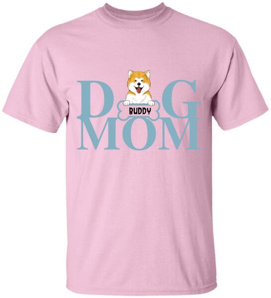 Personalized Dog Mom, Dog Dad T-Shirt