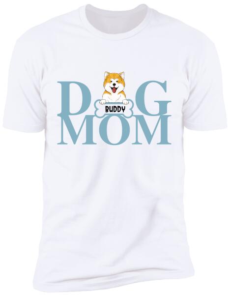 Personalized Dog Mom, Dog Dad T-Shirt