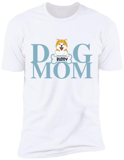 Personalized Dog Mom, Dog Dad T-Shirt