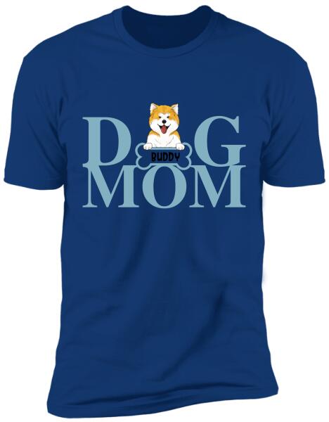 Personalized Dog Mom, Dog Dad T-Shirt
