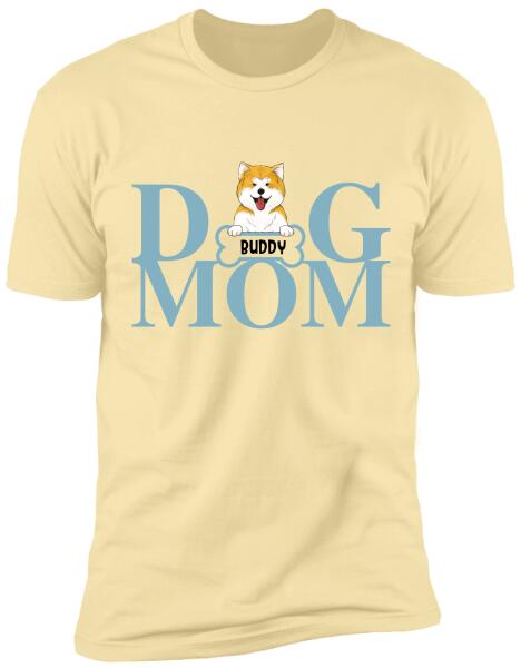 Personalized Dog Mom, Dog Dad T-Shirt