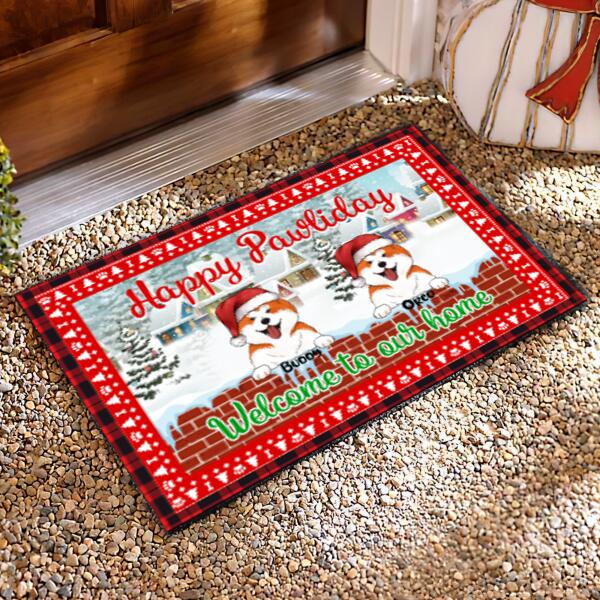 Happy Pawliday. Welcome to our home - Doormat