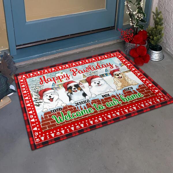 Happy Pawliday. Welcome to our home - Doormat