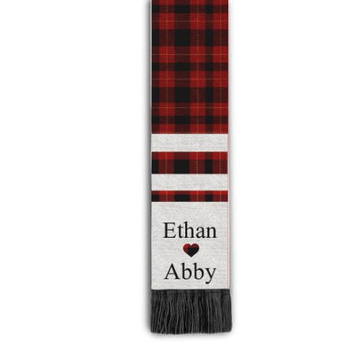 All Of Me Loves All Of You - Personalized Wool Scarf, Unique Gift For Him Or Her In Christmas