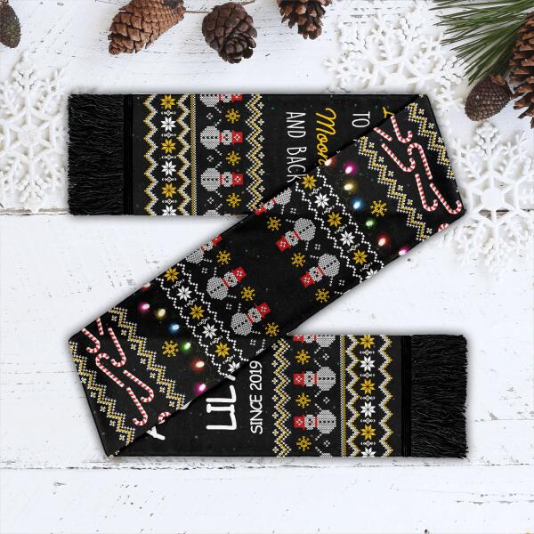 Personalized Love to the moon Scarf