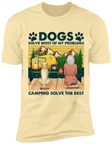 Dogs Solve Most Of My Problems - Personalized T-Shirt