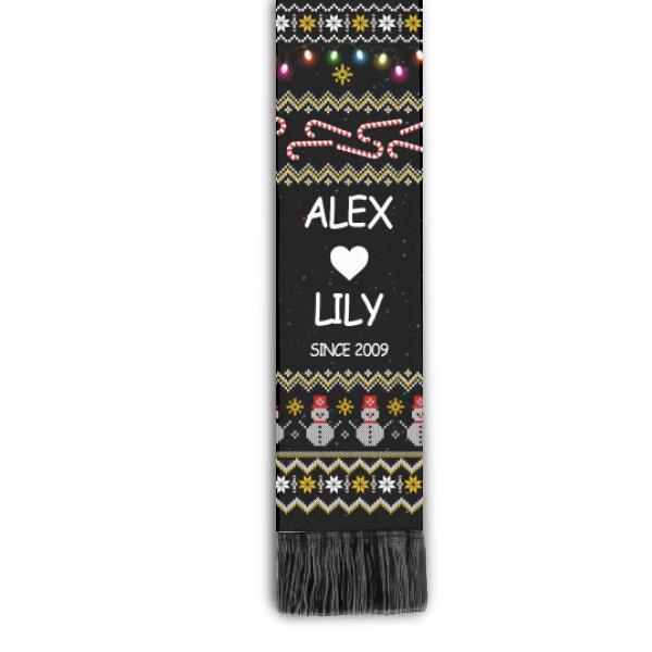 Personalized Love to the moon Scarf