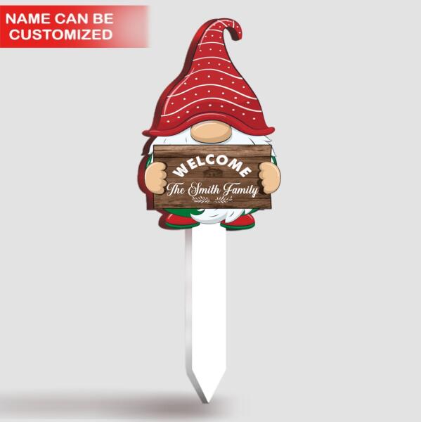 Personalized Gnome Custom Acrylic Garden Stake