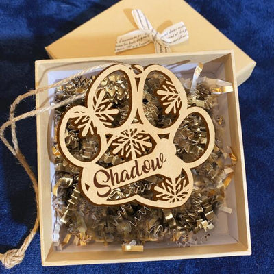 Personalized Paws Engraved Ornament