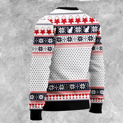 Personalized Meowy Christmas Sweater For Cat Lovers - Unique Gift Idea
