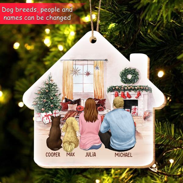 Personalized Christmas Ornament, Fur Family Christmas Wood Ornament