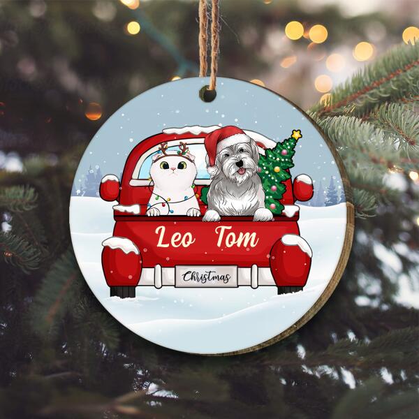 Personalized Pet Christmas Wood Ornament, Funny Christmas Ornament For Pet Lovers