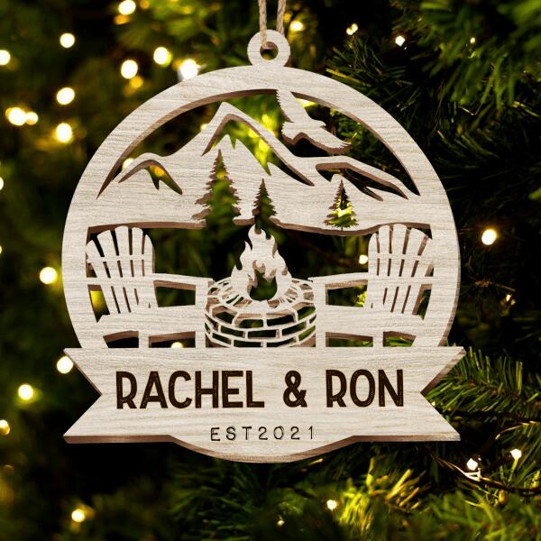 Personalized Welcome To Our Cabin Wood Ornament, Gift Ideas For Camper, Custom Shape Ornament