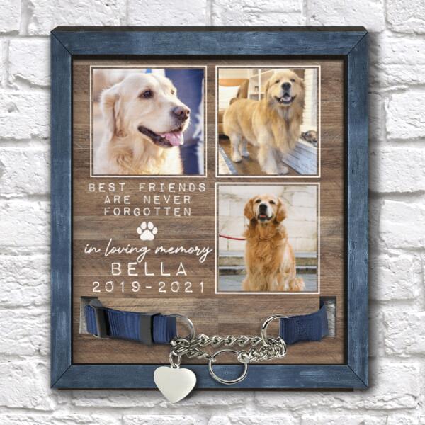Best Friend Are Never Forgotten In Loving Memory, Personalized Pet Loss Memorial Sign, Custom Photo Sign