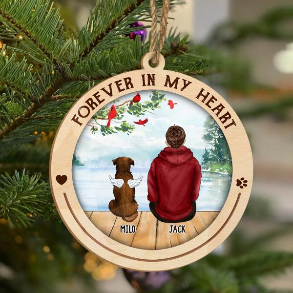 Forever In My Heart - Wooden Print Cutout Ornament