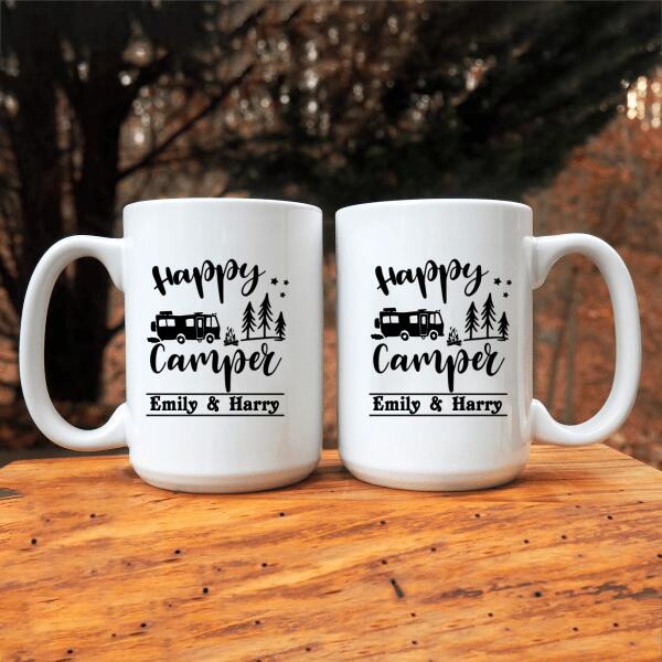 Personalized Camping Mug -Happy Camper