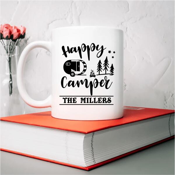 Personalized Camping Mug-Happy Camper