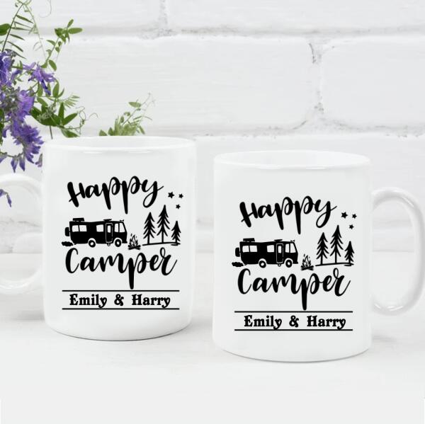 Personalized Camping Mug-Happy Camper