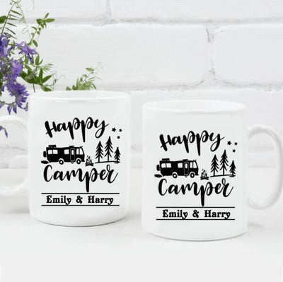 Personalized Camping Mug-Happy Camper